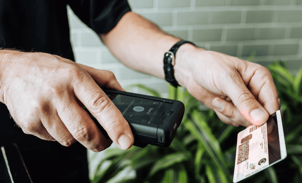 Security guard company providing entry control for a Denver dispensary